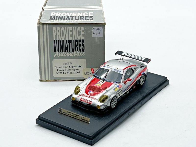 CVABC570 PROVENCE MINIATURES - MC074 PANOZ ELAN ESPERANTE PANOZ MOTORSPORT 1. 77 LE MANS 2005