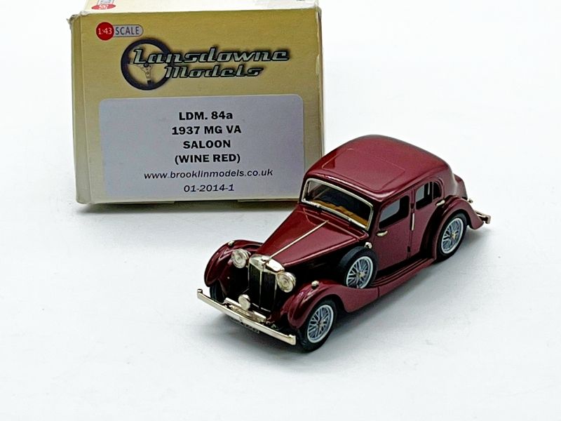 LANSDOWNE MODEL - LDM84A 1937 MG VA SALOON (WINE RED)