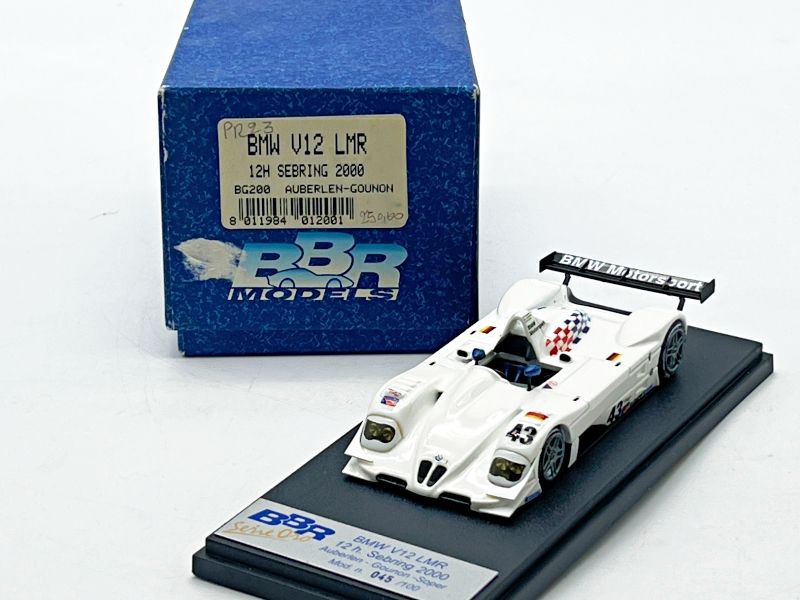 BBR MODELS - BBRPR23 BMW V12 LMR 12H SEBRING 2000
