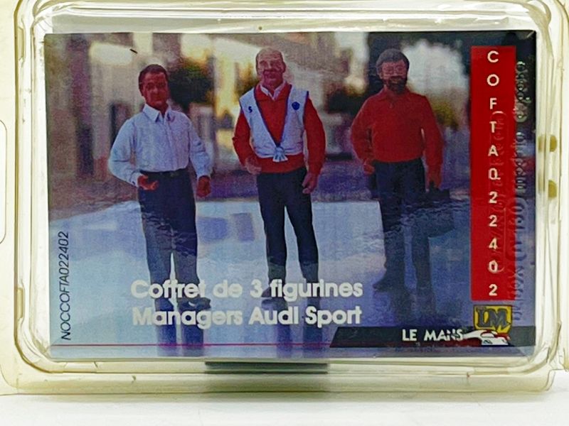 LE MANS MINIATURES  - LMNOCCOFTA022402 - COFFRET DE 3 FIGURINES MANAGERS AUDI SPORT