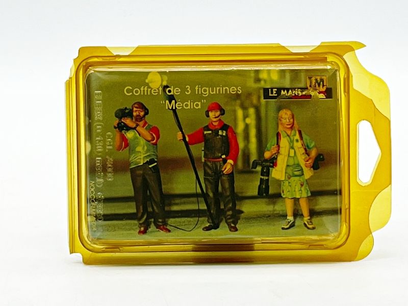 LE MANS MINIATURES - LMNOCCOFFLMMEDIA - COFFRET DE 3 FIGURINES M�DIA