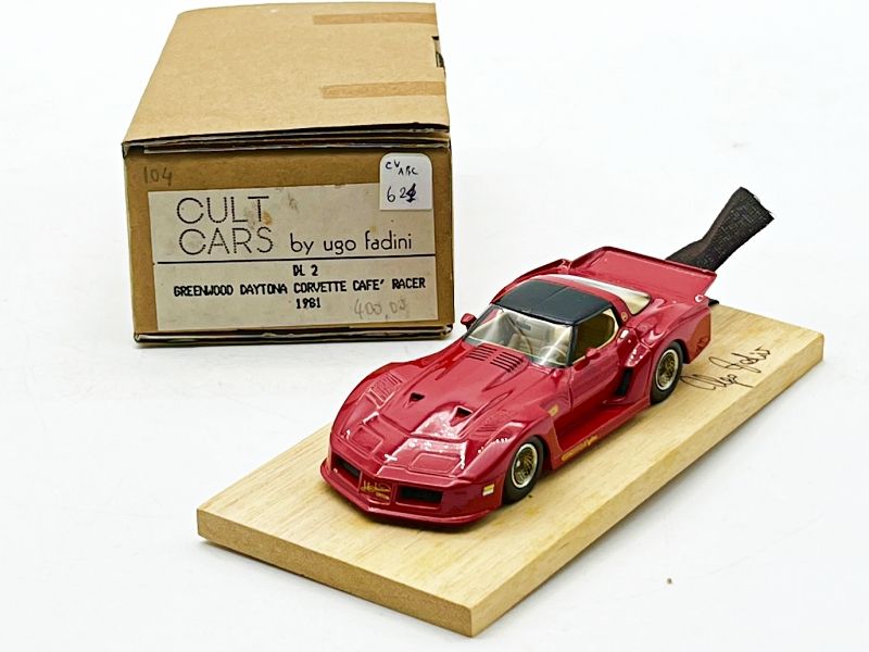 CVABC621 - CULT CAR BY FADINI - DL2 GREENWOOD DAYTONA CORVETTE CAFE RACER 1981