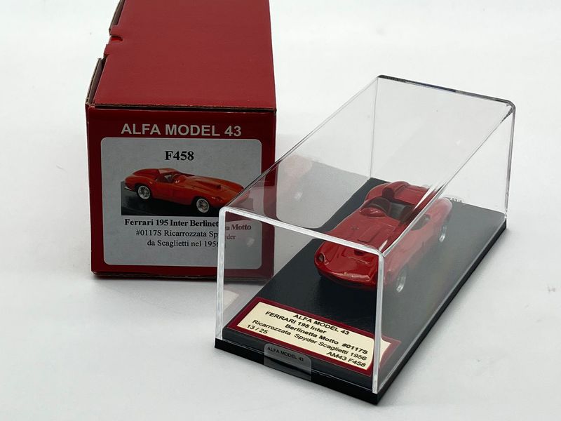 ALFA MODEL AM43F458 - Ferrari 195 Inter Berlinetta Motto Ricarrozzata Spyder da Scaglietti nel 1956