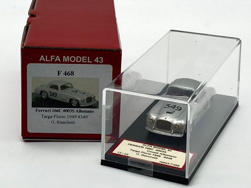 ALFA MODEL AM43F468 - Ferrari 166C n.003S Allemano Targa Florio 1949 n.349 Bianchetti