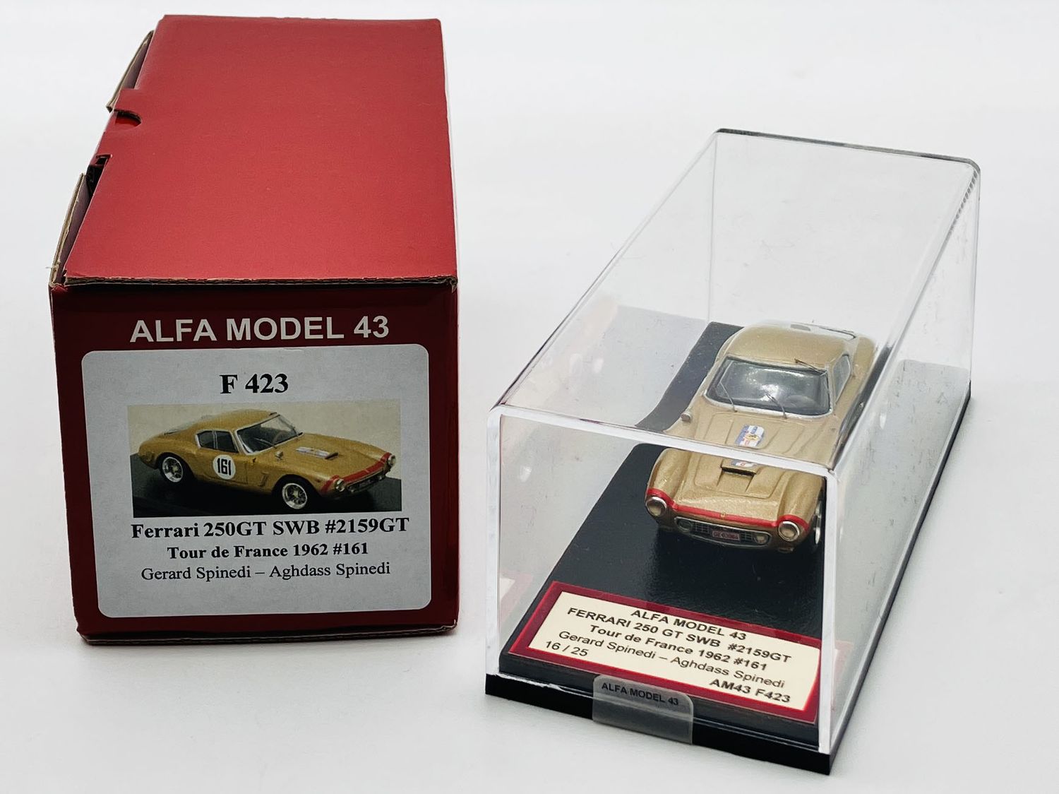 AM43F423 - Ferrari 250GT SWB #2159GT Tour de France 1962 #161 AM43F423 - Ferrari 250GT SWB #2159GT Tour de France 1962 #161