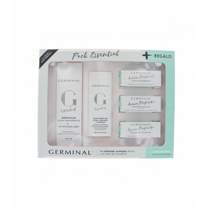 GERMINAL Pack Essential Hidraplus y Contorno de Ojos + Acción Profunda Ampollas de REGALO