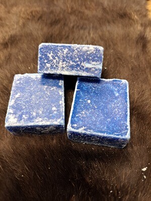 Drie amberblokjes lavendel Drie amberblokjes lavendel