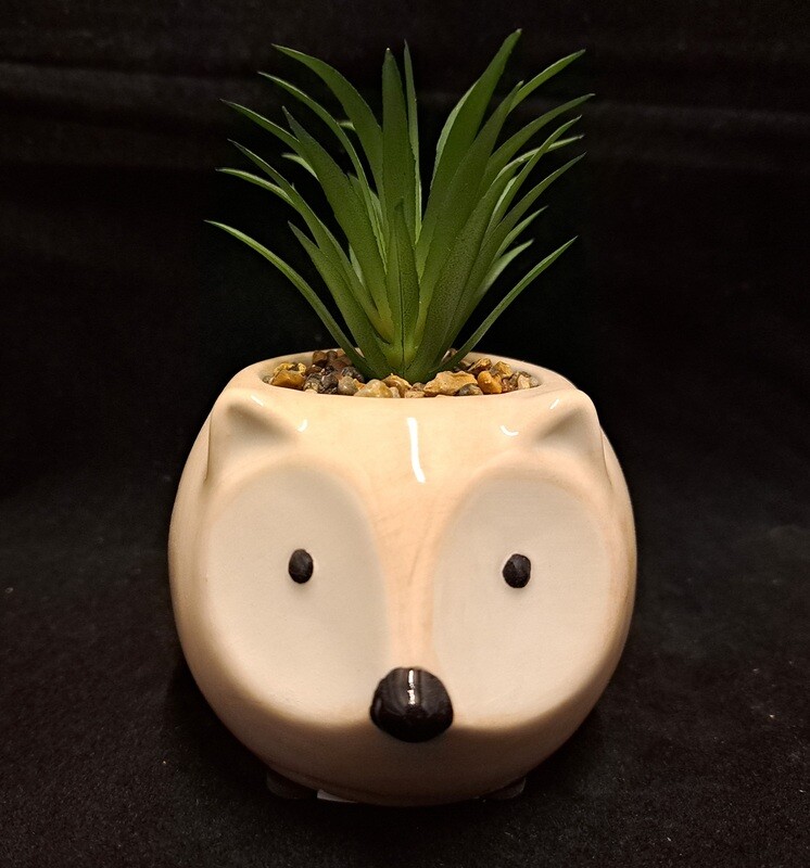 Planter dierenhoofd met plantje