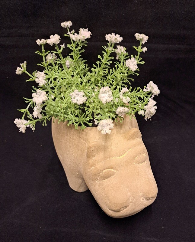 Planter nijlpaard beton
