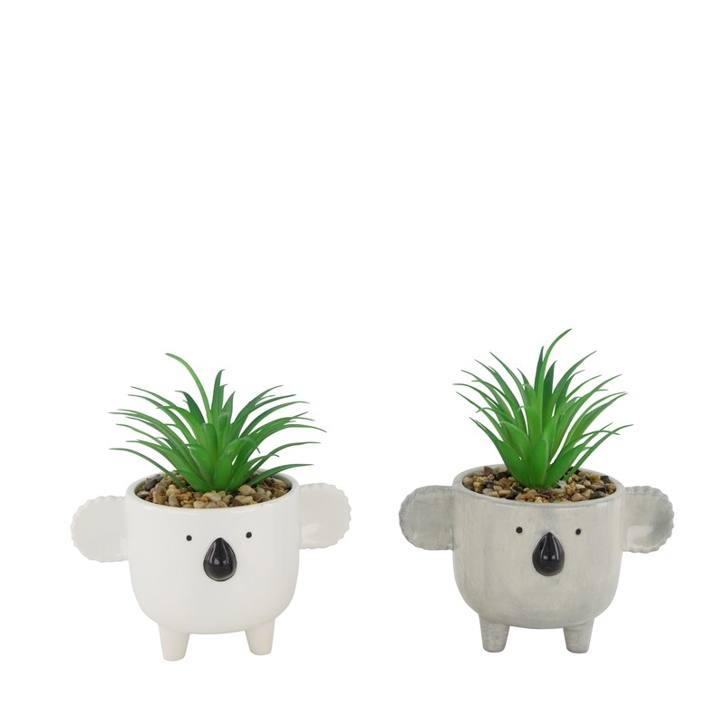 Planter koala wit