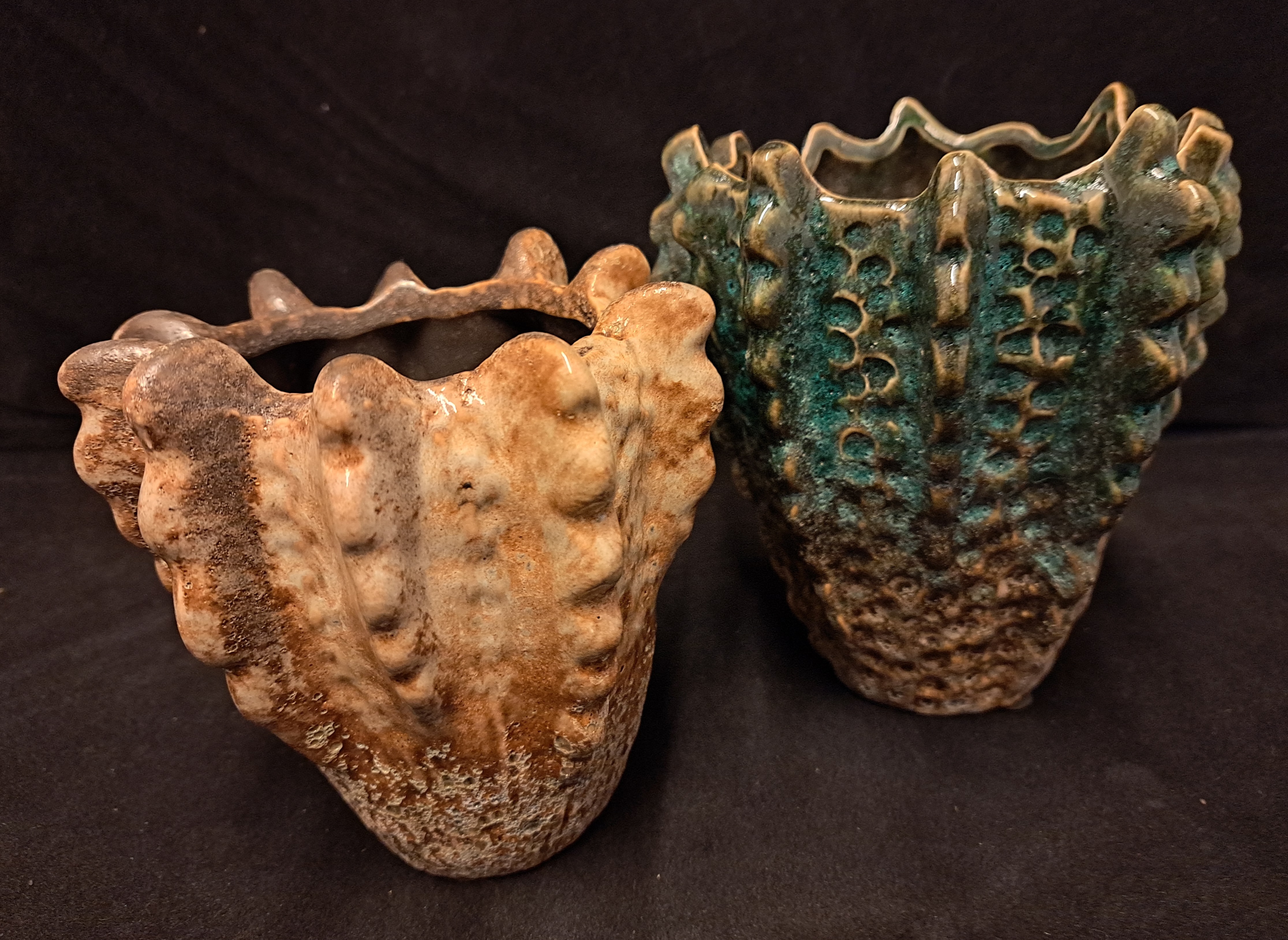 Vaas koraal bruin/beige klein