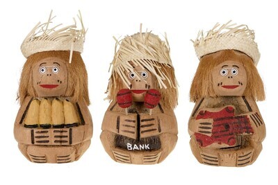 Coconut monkey bank