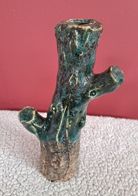 Vaas koraal enkel blauw/groen