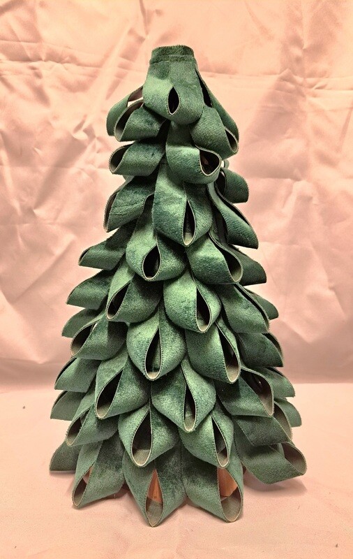 Kerstboom groen fluweel