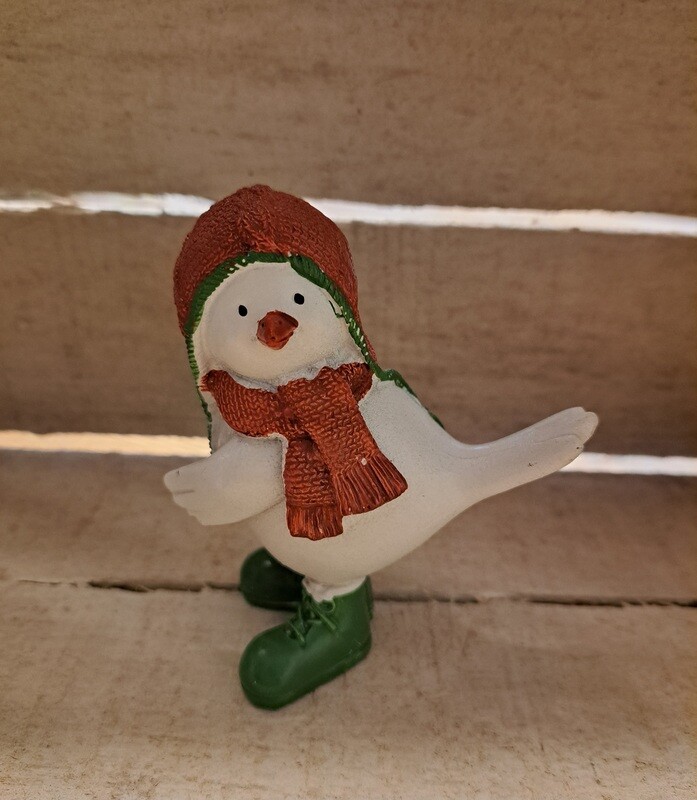 Wintervogeltje met roodbruine muts