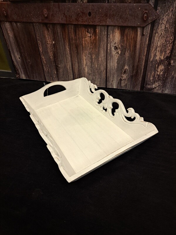 Houten dienblad wit