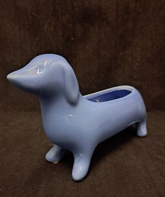 Bloempot tekkel blauw