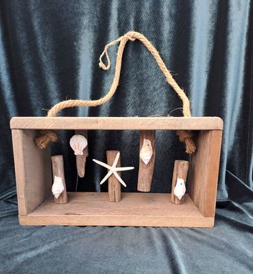 Hanger hout/schelpen