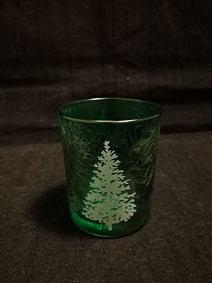 Waxinelichthouder spar glas