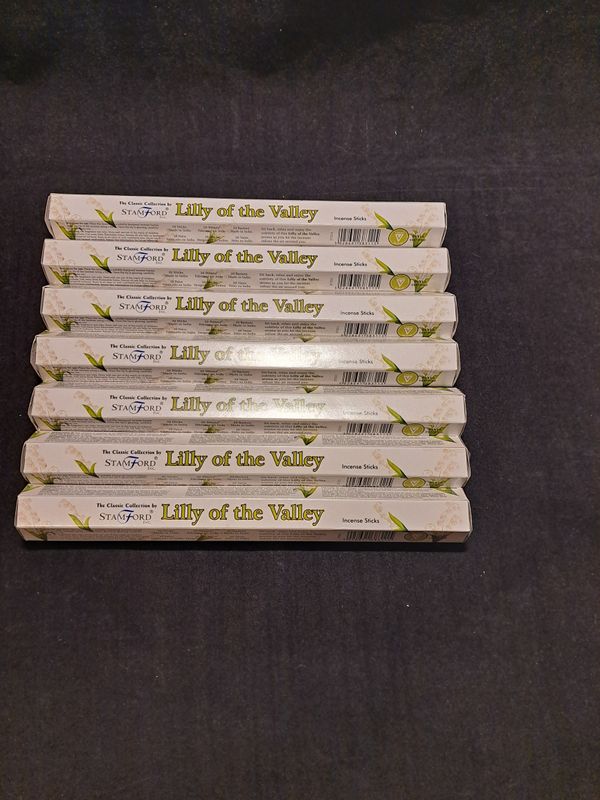 7 doosjes wierook Lilly of the Valley