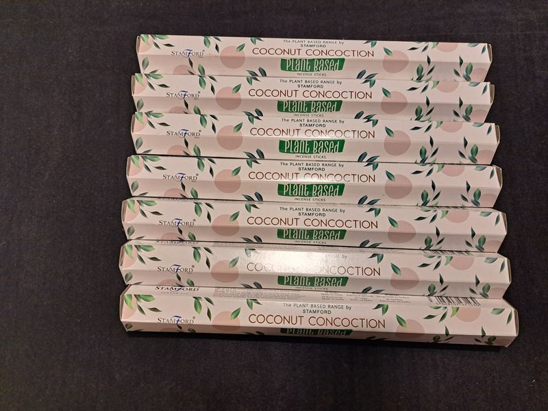 7 doosjes wierook Coconut Concoction