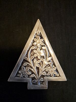 Kerstboom hout-keramiek groot