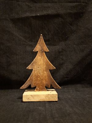 Kerstboom metaal bruin