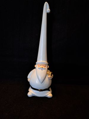 Kerstman met lange muts wit