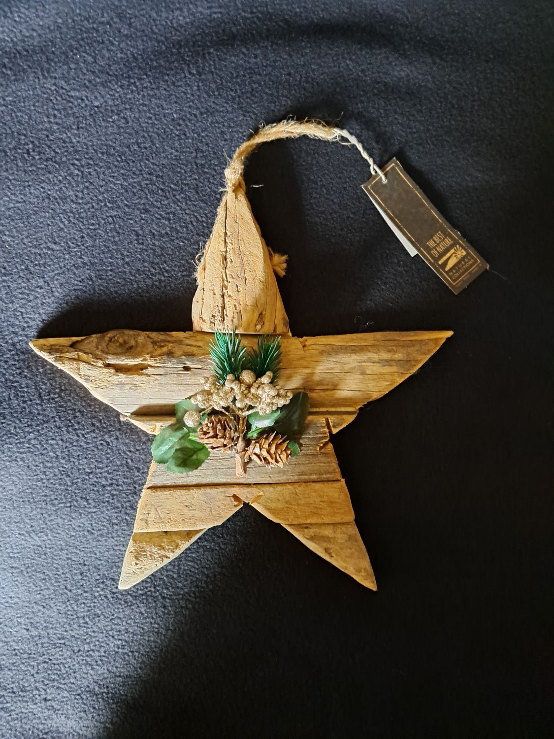 Driftwood ster met decoratie