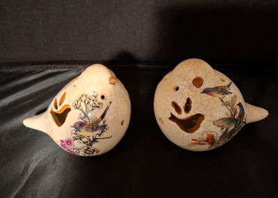 Waxinelichthouders vogeltjes
