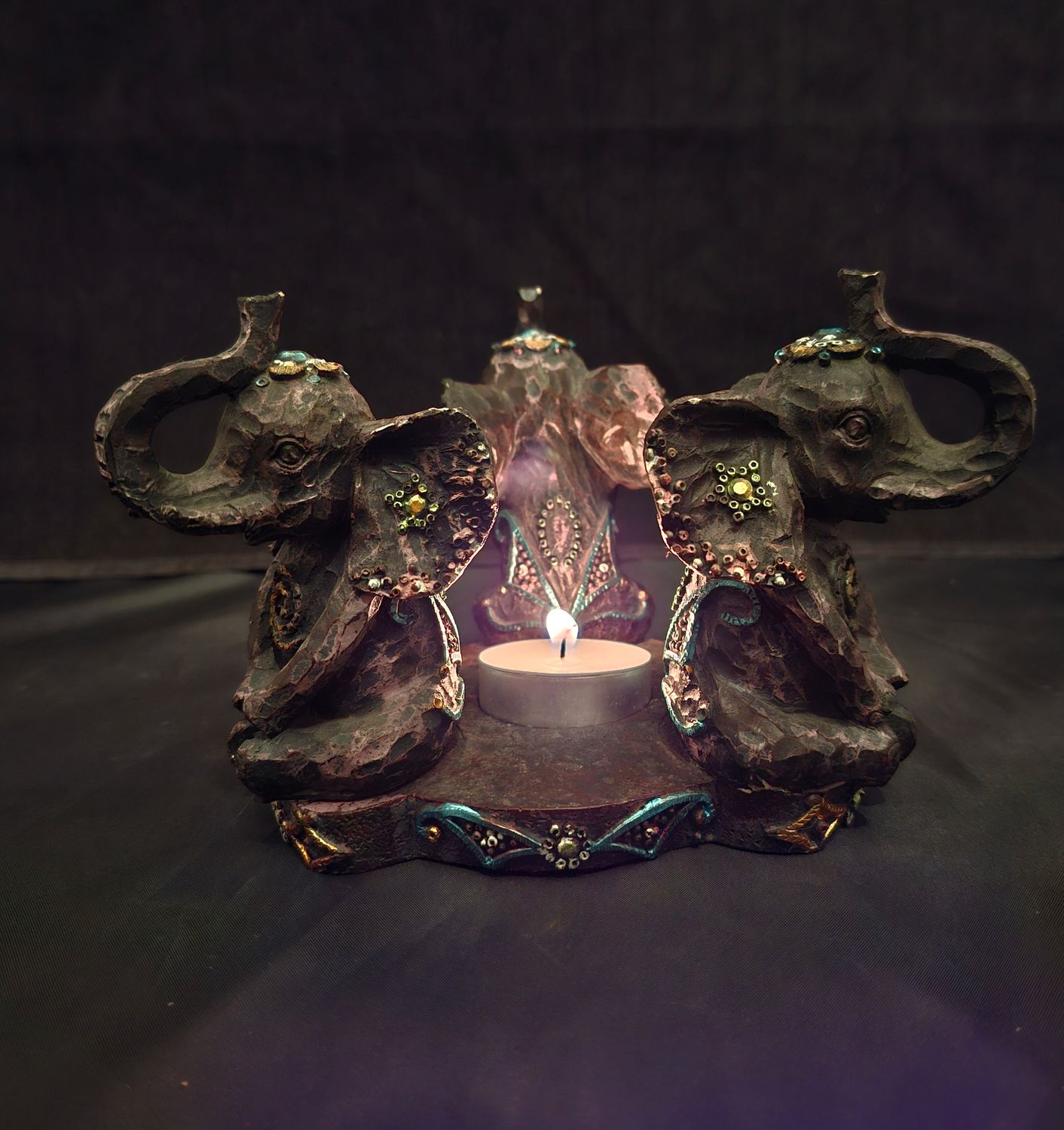 Waxinelichthouder olifanten Waxinelichthouder olifanten