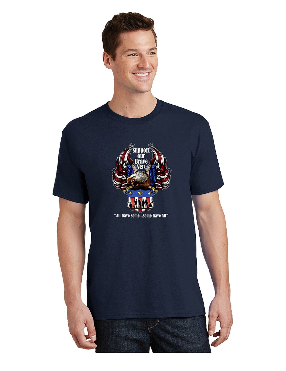 Men's Support our brave veterans Tee