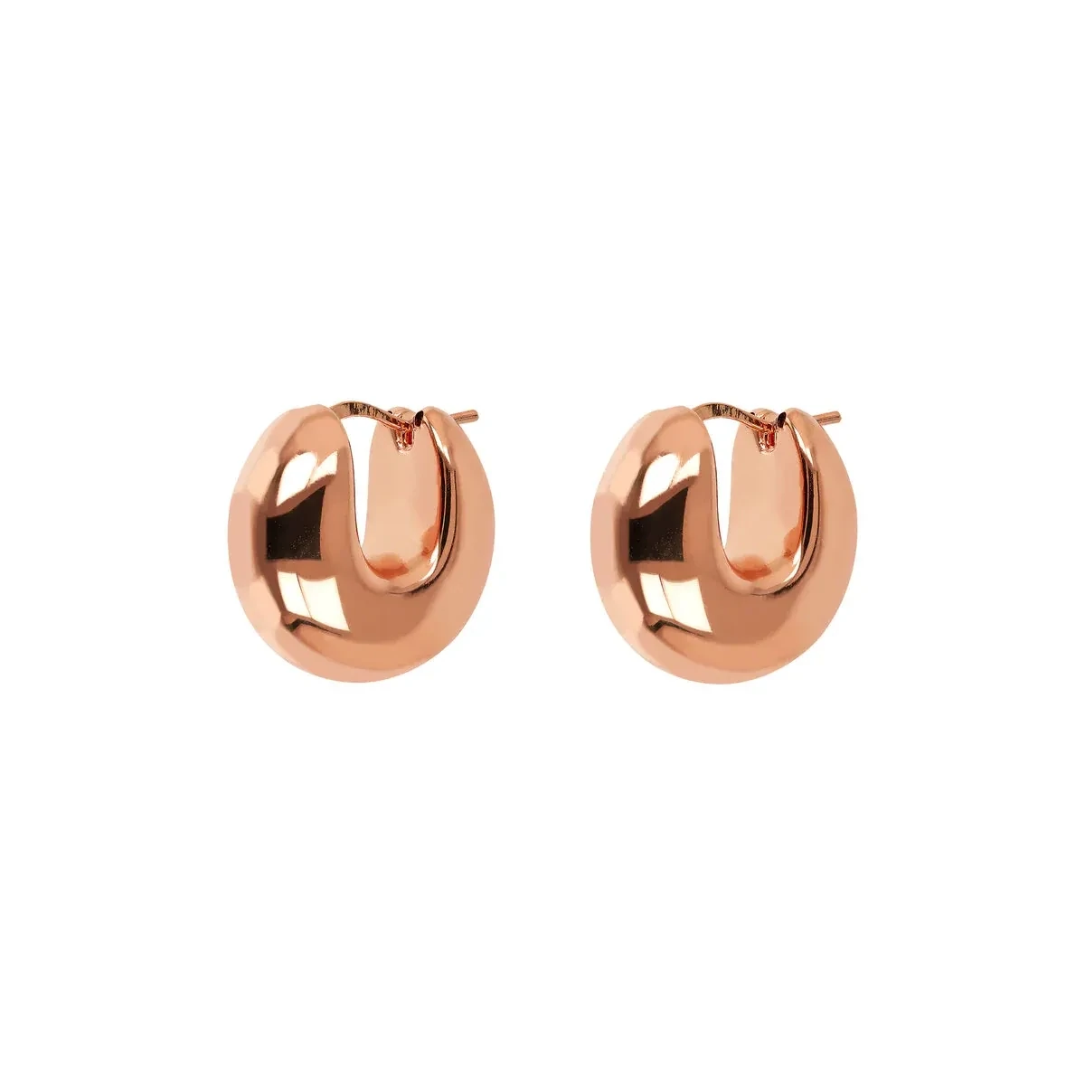 Boucles d'oreilles créoles bombées