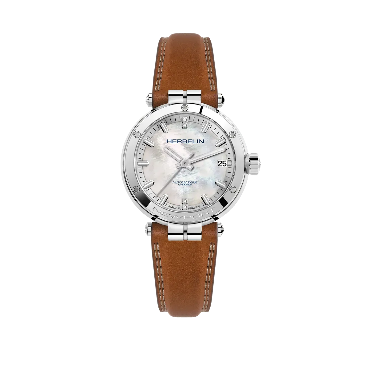 Newport Automatique Nacre Blanche
