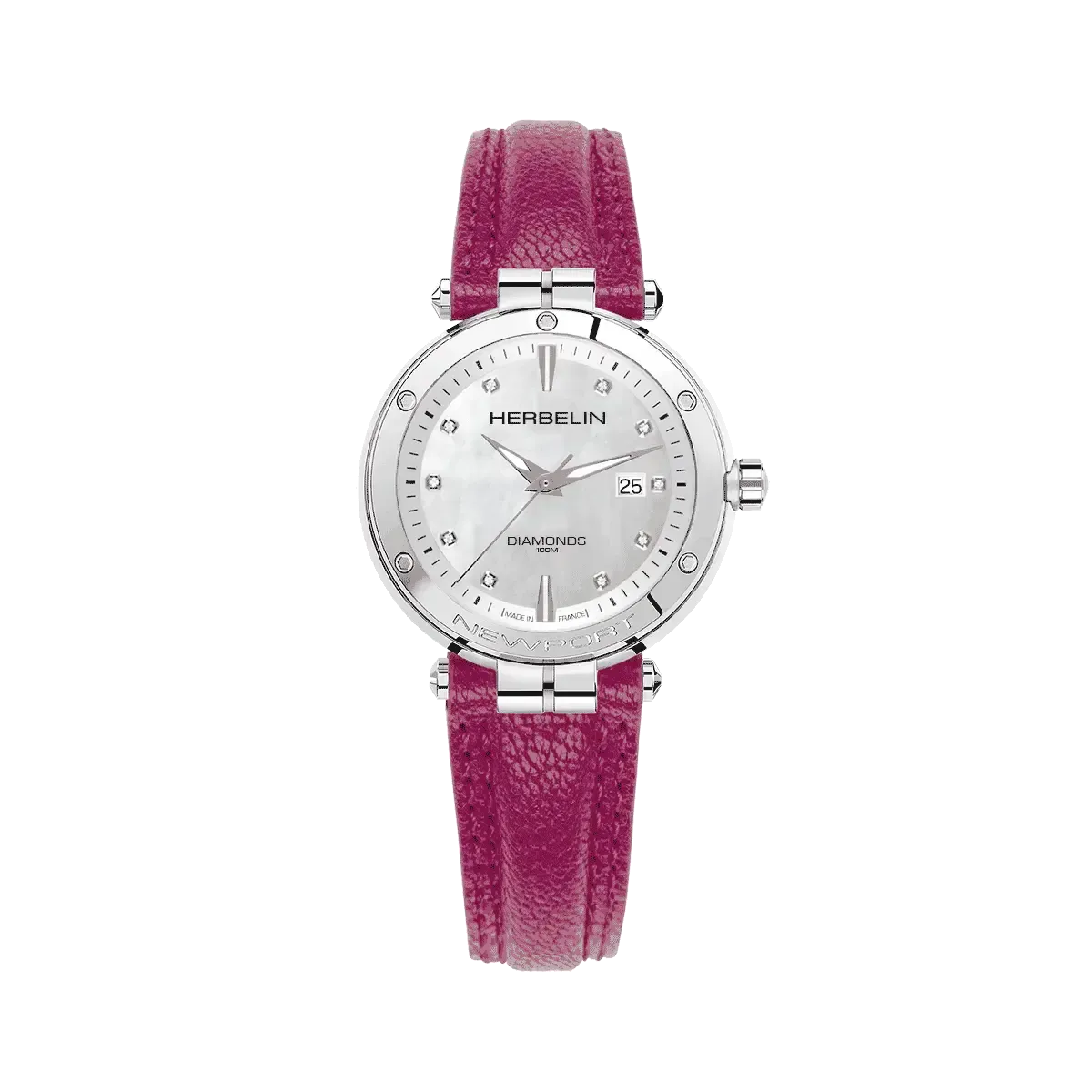 Newport Nacre blanche et diamants