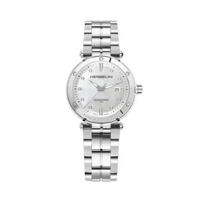 Newport Nacre blanche et diamants