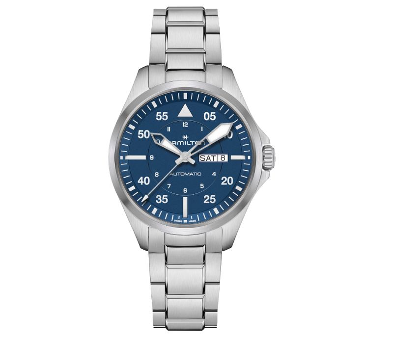 Khaki Aviation Pilot Day Date Auto