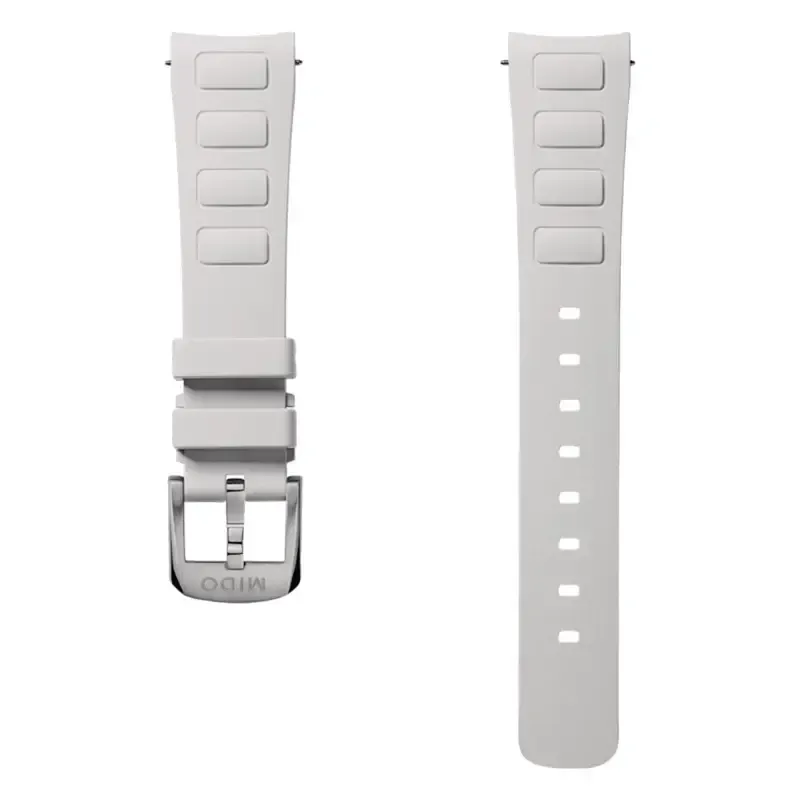 Bracelet Multifort TV 35 caoutchouc blanc 18mm
