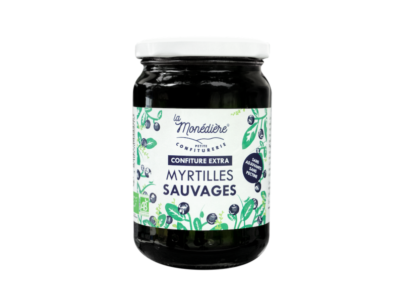 Confiture extra de Myrtilles sauvages 360g