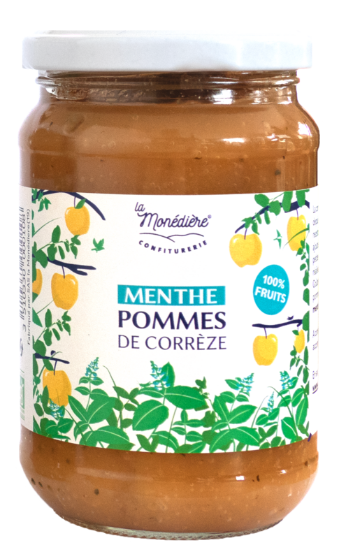 Purée de pommes menthe