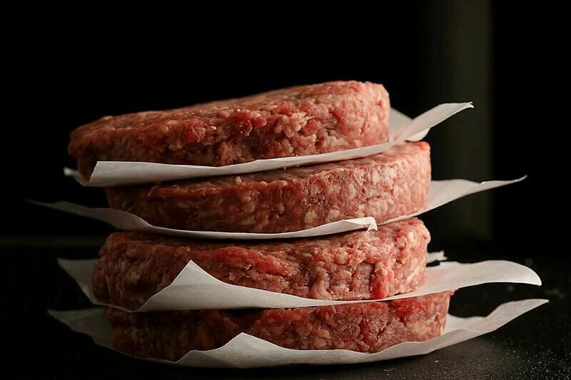 BOX  24 - 5oz. Plain Local Beef Patties