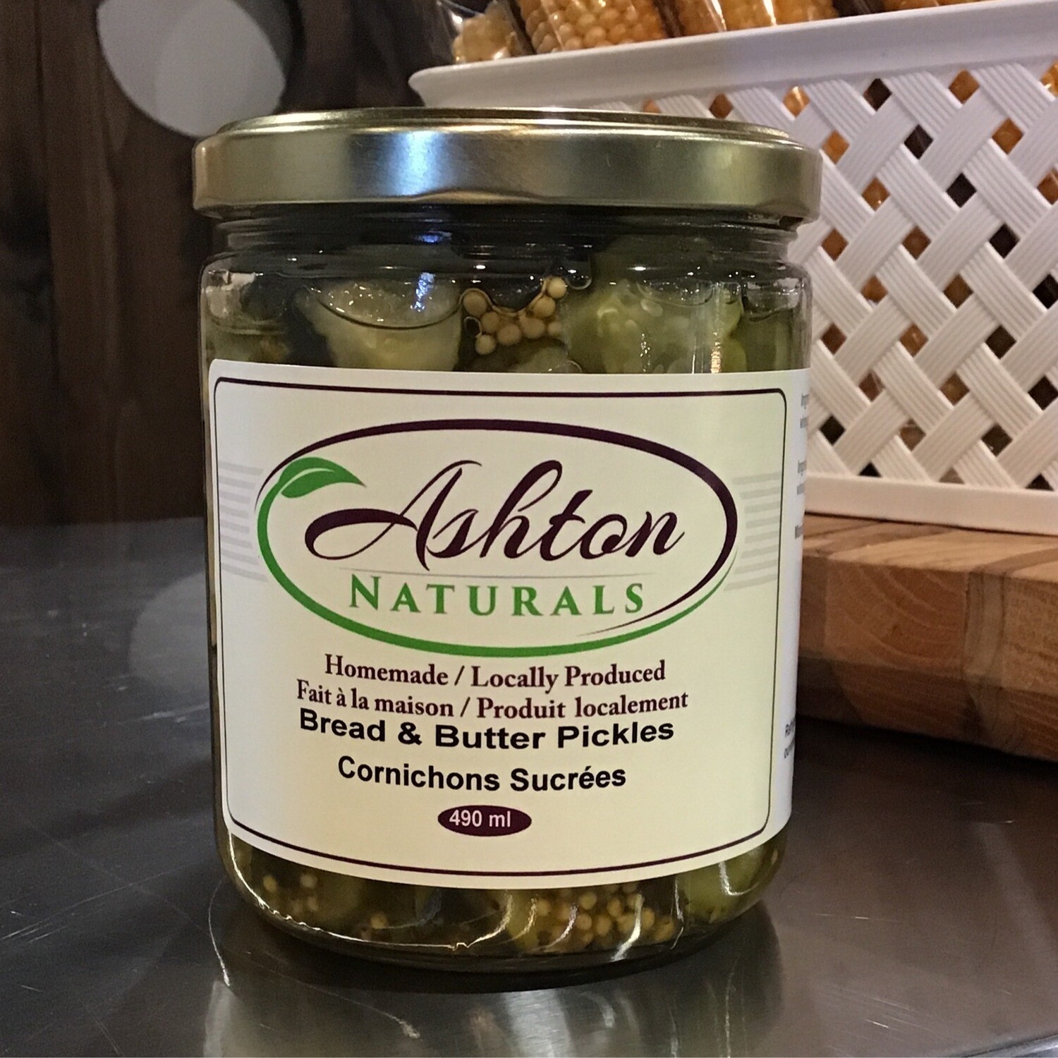 Ashton Naturals - 490ml Bread &amp; Butter Pickles