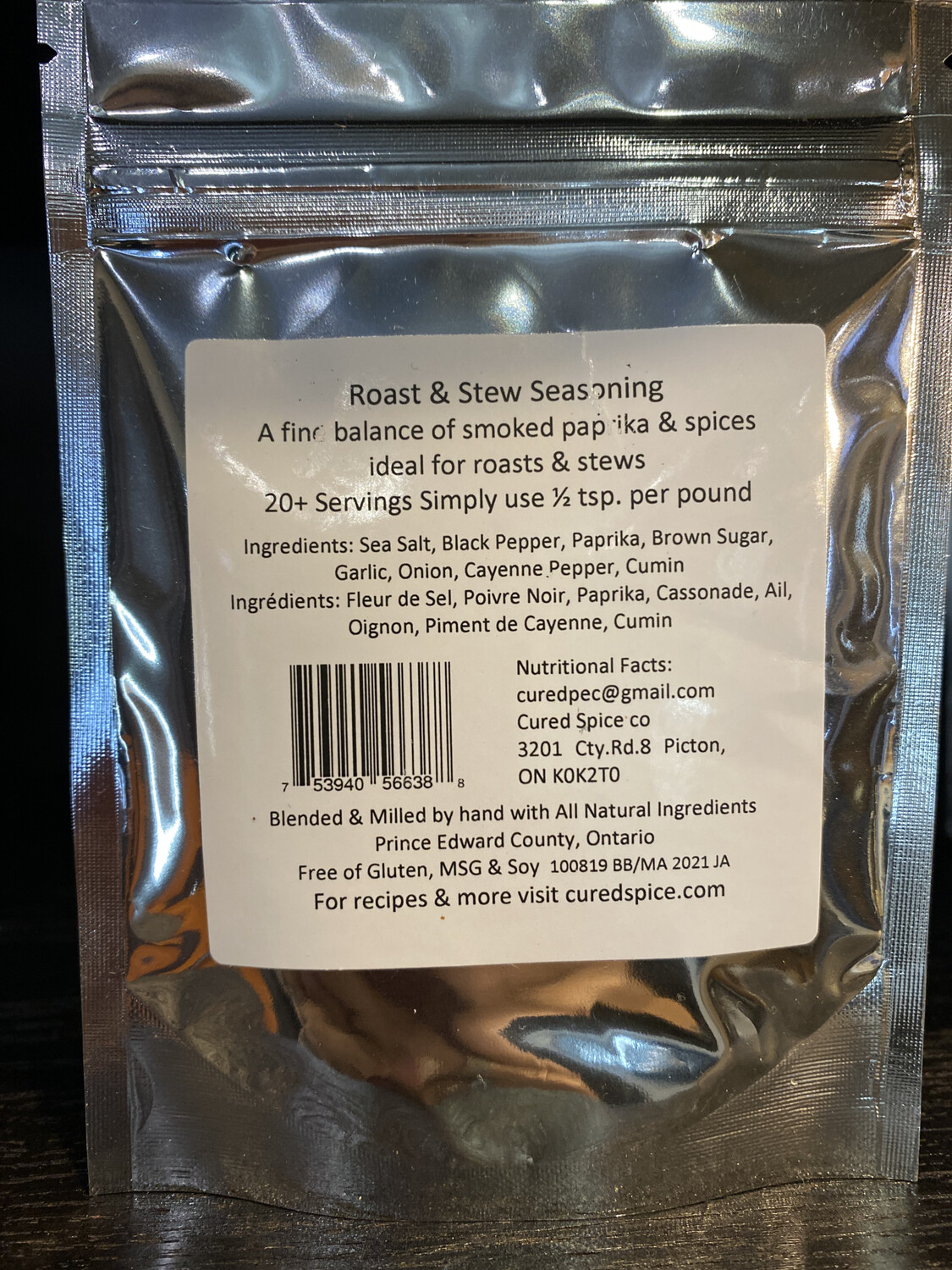 Cured Spice Co-  50g - Roast &amp; Stew Seasoning