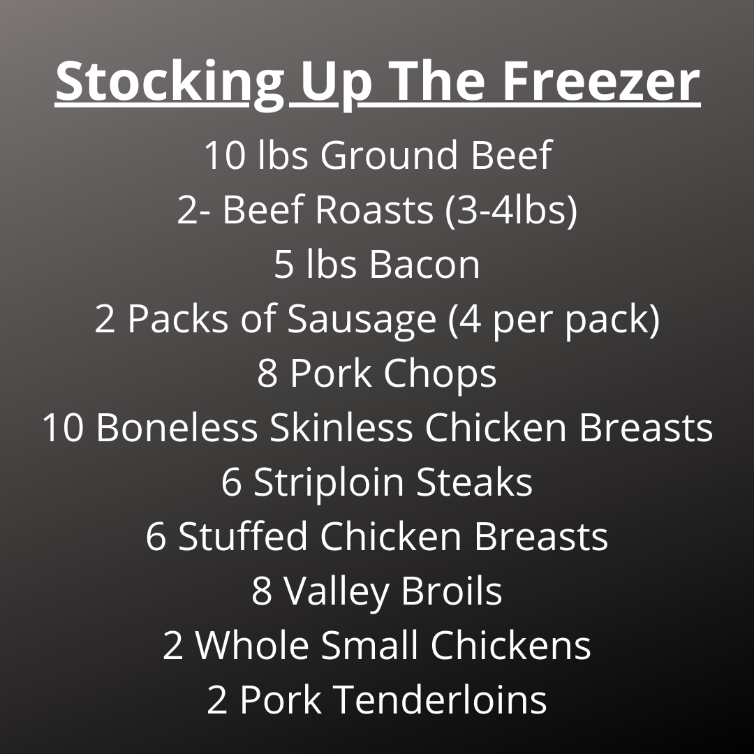 Stocking up the Freezer
