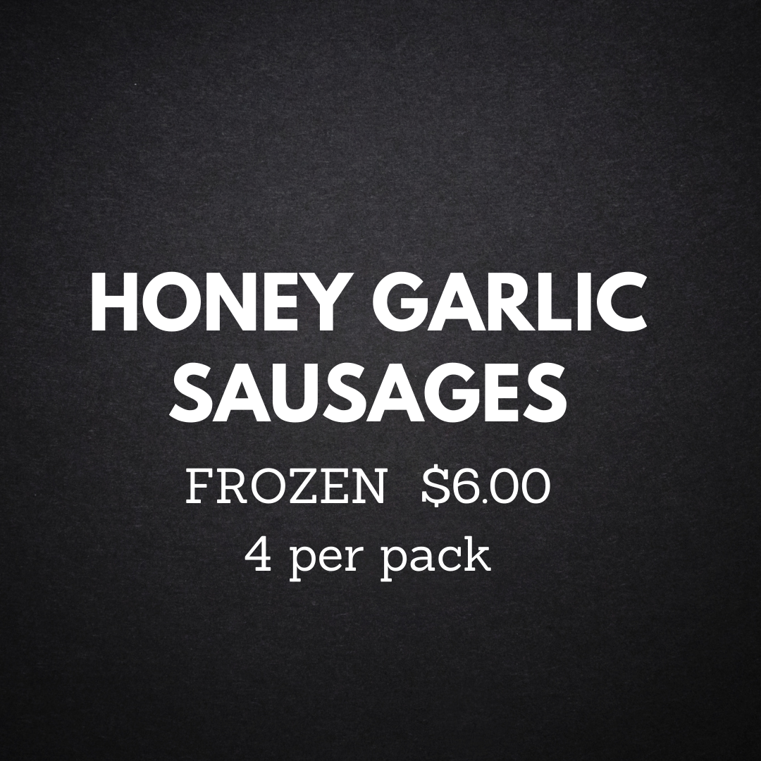 Honey Garlic Sausages - FROZEN - 4 pk