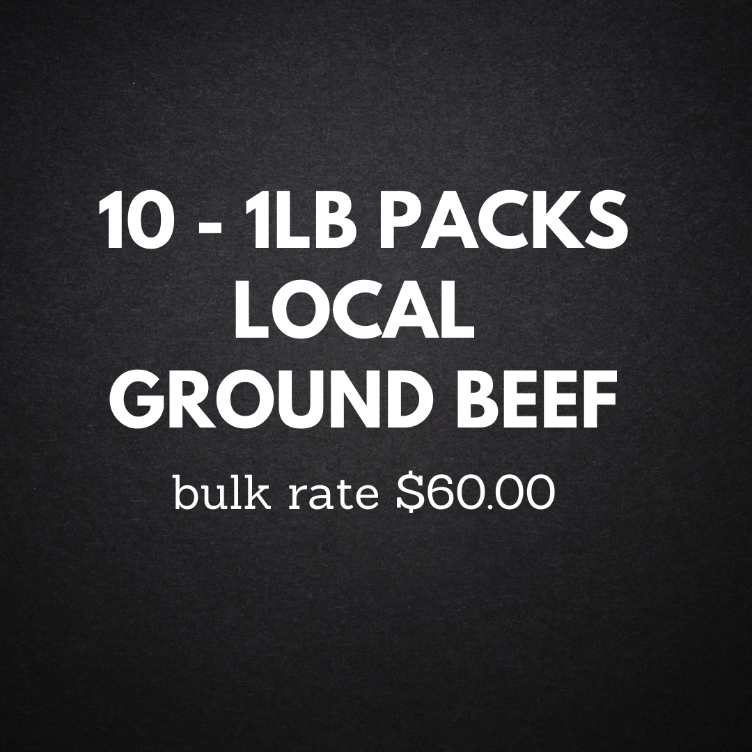 10 x 1lb Packs of Local Ground Beef