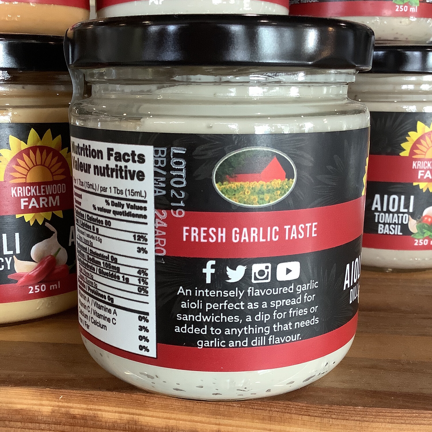 Kricklewood Dill Aioli 250ml