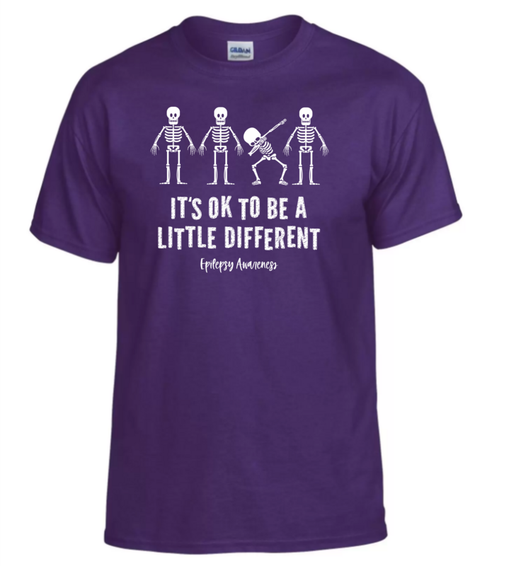 Skeleton Epilepsy Awareness T-Shirt