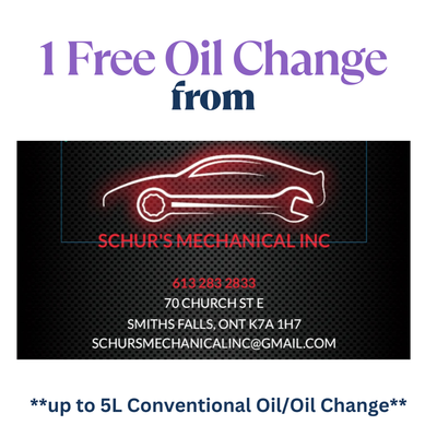 1 Free Oil Change