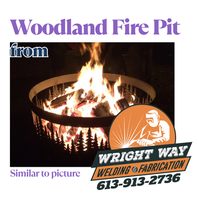 Woodland Themed Fire Pit Ring